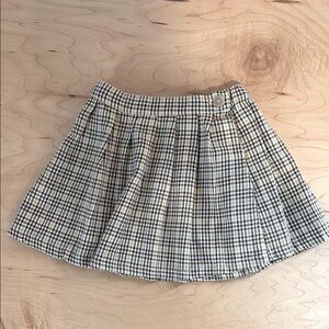 Zara kids Plaid Pleated Skirt